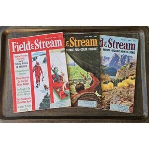 Vintage Field & Stream Magazine Lot of 7 Issues 1960 1961 1962 1964 Hunt Fish